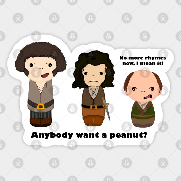 Anybody want a peanut? Sticker by Jen Talley Design